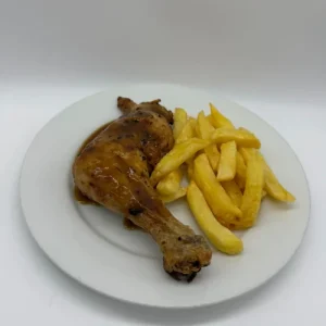 Muslo de pollo asado