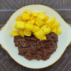 Morcilla matachana con patatas