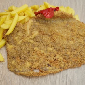 Escalope de ternera Asturiana con patatas